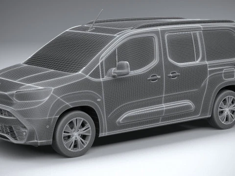 Toyota Proace City Verso Longo 2025 Modelo 3D