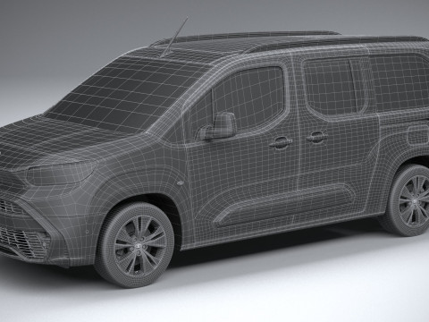 Toyota Proace City Verso Long 2025 Modelo 3D