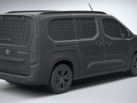 Toyota Proace City Verso Long 2025 Modelo 3D