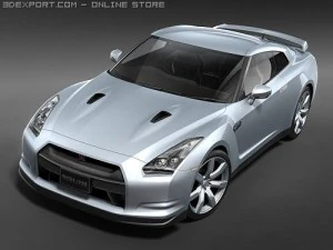 Nissan GT-R 2008 3D Model