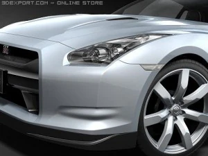 Nissan GT-R 2008 3D Model