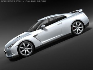 Nissan GT-R 2008 Modello 3D