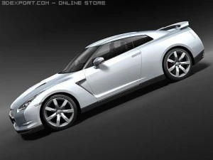 Nissan GT-R 2008 3D Model