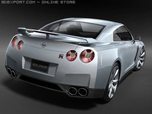 Nissan GT-R 2008 3D Model