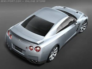 Nissan GT-R 2008 3D Model