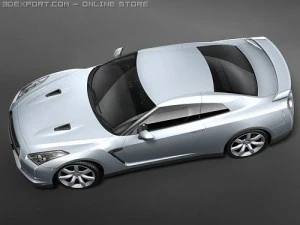 Nissan GT-R 2008 3D Model