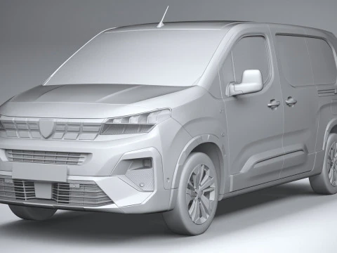Peugeot Rifter Long 2024 3D Model