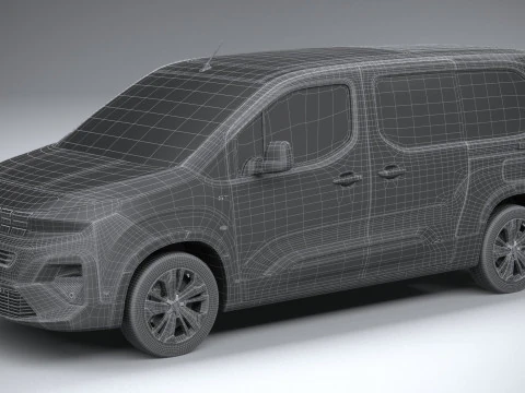 Peugeot Rifter Long 2024 3D Model