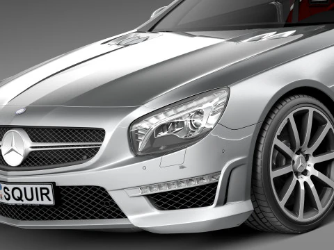 Mercedes-Benz SL 63 AMG 2013 3D Model