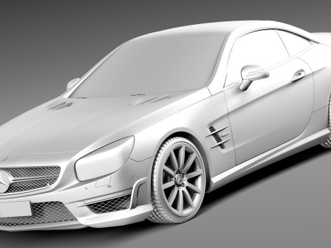 Mercedes-Benz SL 63 AMG 2013 3D Model