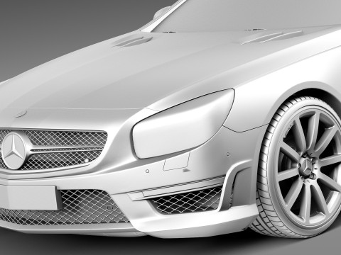 Mercedes-Benz SL 63 AMG 2013 3D Model