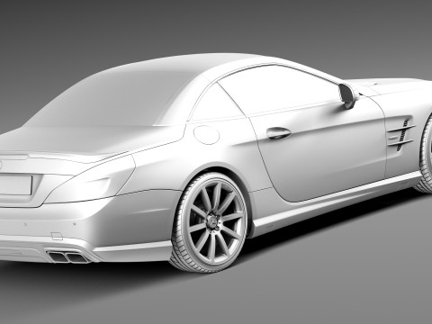 Mercedes-Benz SL 63 AMG 2013 3D Model