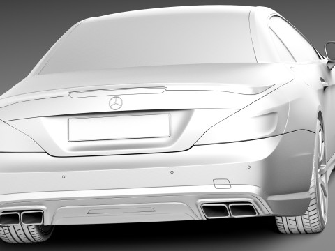 Mercedes-Benz SL 63 AMG 2013 3D Model