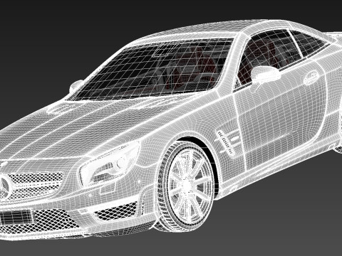 Mercedes-Benz SL 63 AMG 2013 3D Model