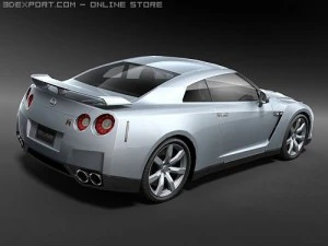 Nissan GT-R 2008 midpoly 3D Model