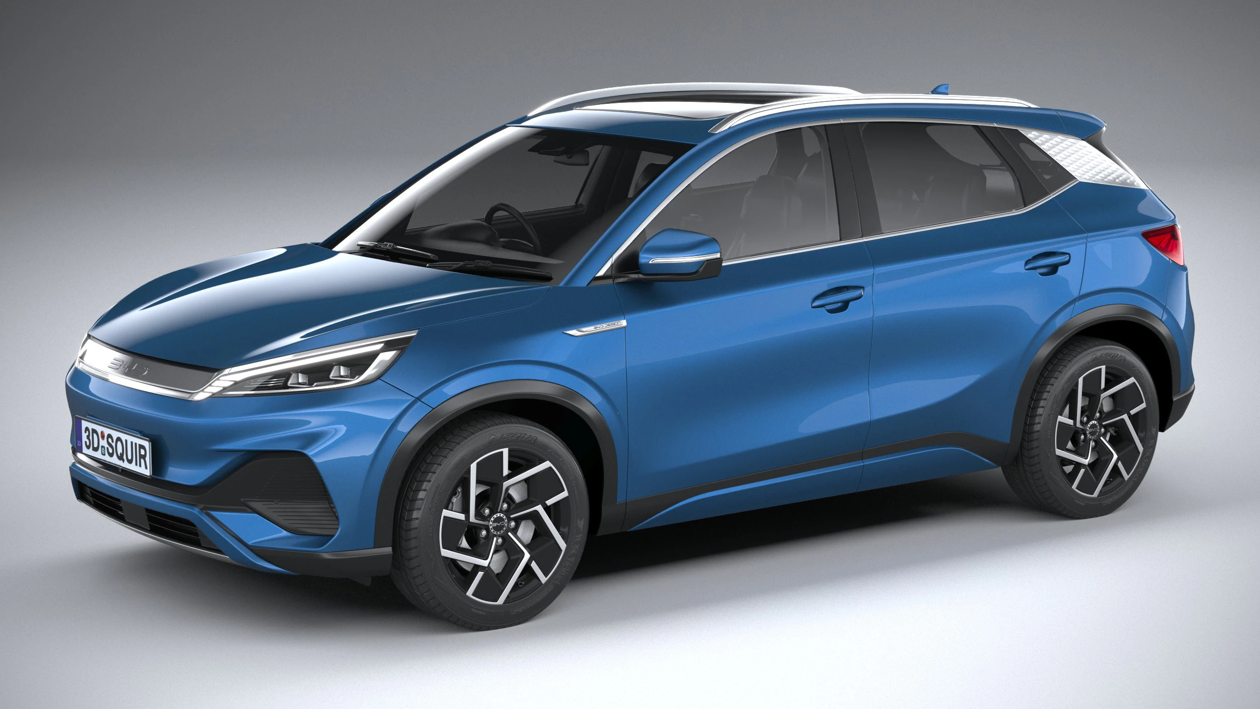 BYD Atto 3 2025 3D Model .c4d .max .obj .3ds .fbx .stl .blend 
