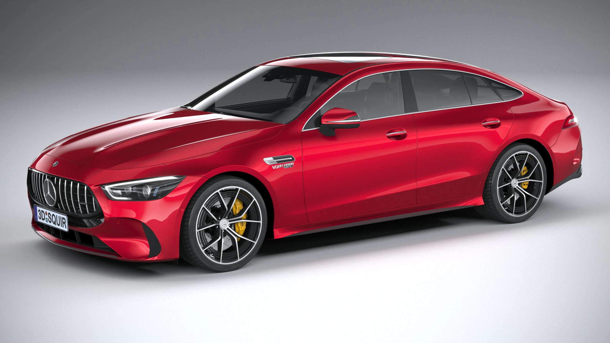 Mercedes-Benz AMG GT63 S E Performance 2025 3D Model .c4d .max .obj .3ds .fbx .stl .blend 