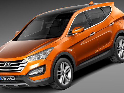 Hyundai Santa Fe Sport 2013 3D Model