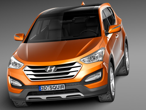 Hyundai Santa Fe Sport 2013 3D Model