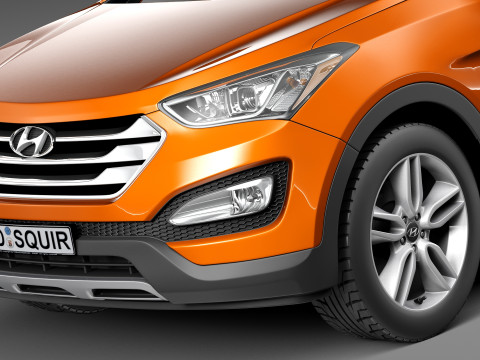 Hyundai Santa Fe Sport 2013 3D Model