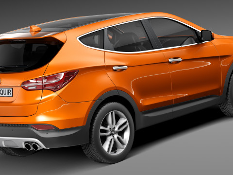 Hyundai Santa Fe Sport 2013 3D Model