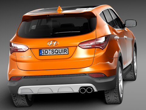 Hyundai Santa Fe Sport 2013 3D Model