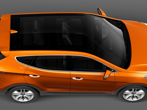 Hyundai Santa Fe Sport 2013 3D Model