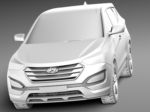 Hyundai Santa Fe Sport 2013 3D Model