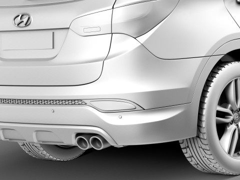 Hyundai Santa Fe Sport 2013 3D Model