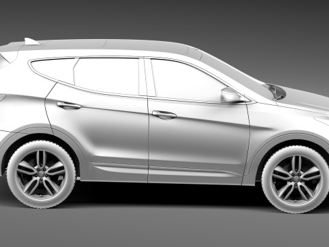 Hyundai Santa Fe Sport 2013 3D Model