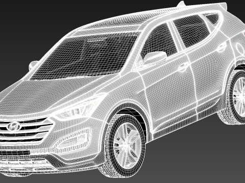 Hyundai Santa Fe Sport 2013 3D Model