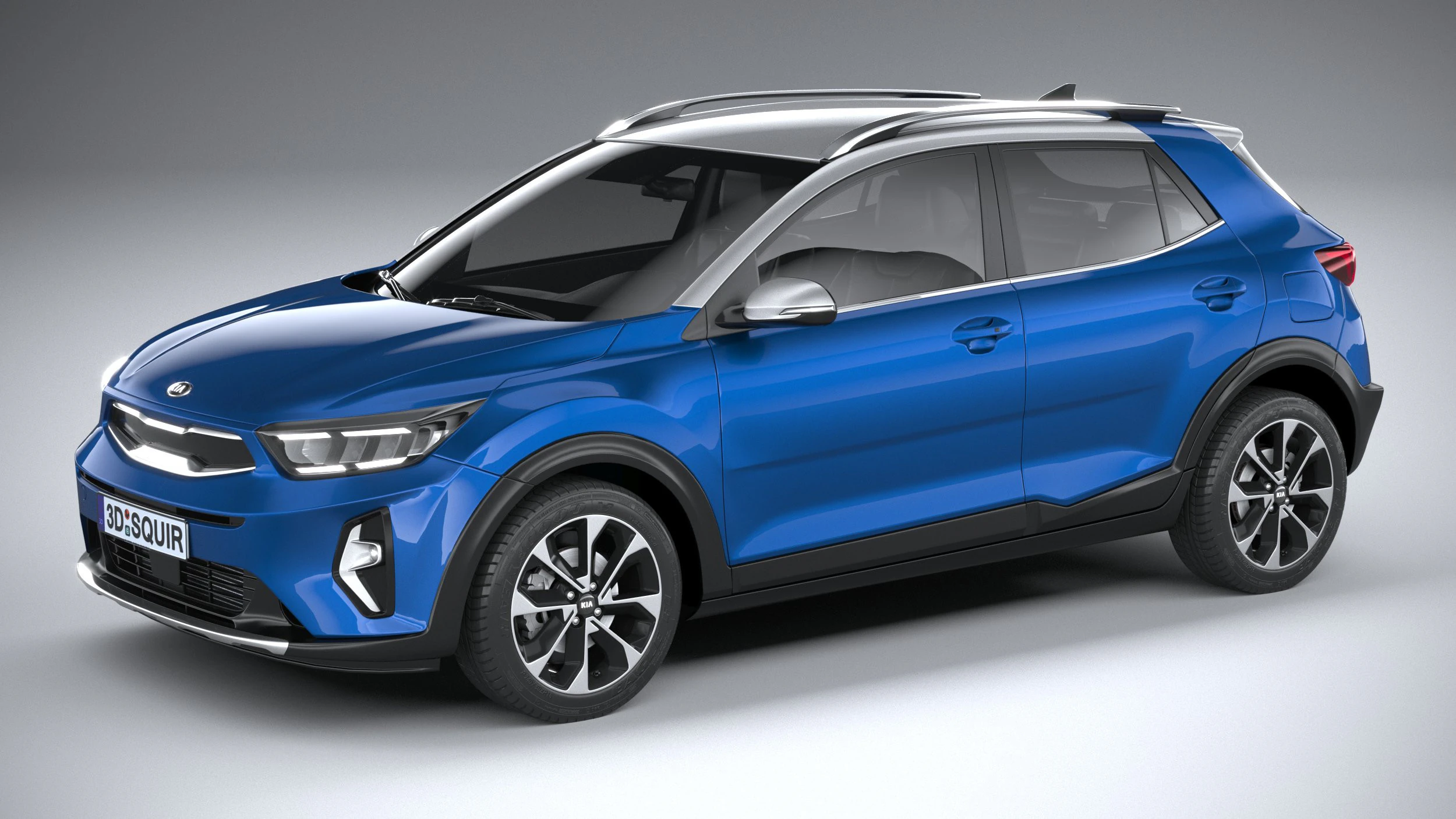 Kia Stonic 2025 3D Model .c4d .max .obj .3ds .fbx .stl .blend