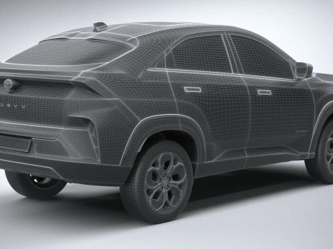 Tata Curvv 2025 3D Model