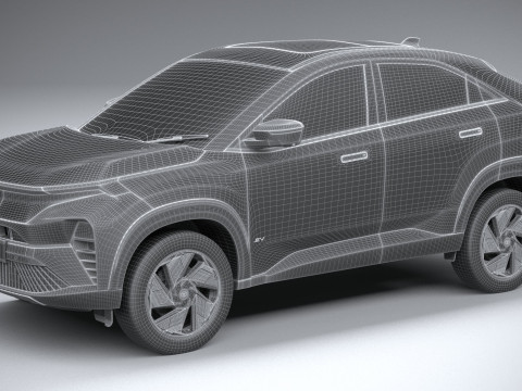 Tata Curvv EV 2025 3D Model
