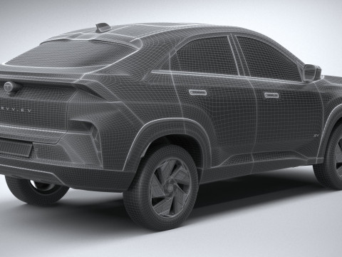 Tata Curvv EV 2025 3D Model