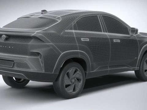 Tata Curvv EV 2025 3D Model