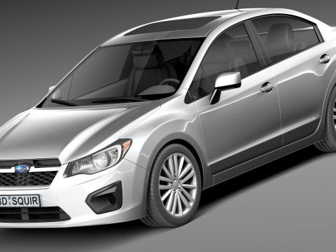 Subaru Impreza Sedan 2013 3D Model