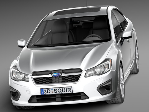 Subaru Impreza Sedan 2013 3D Модель