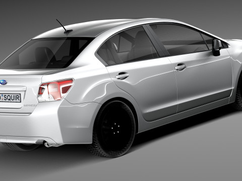 Subaru Impreza Sedan 2013 3D Модель