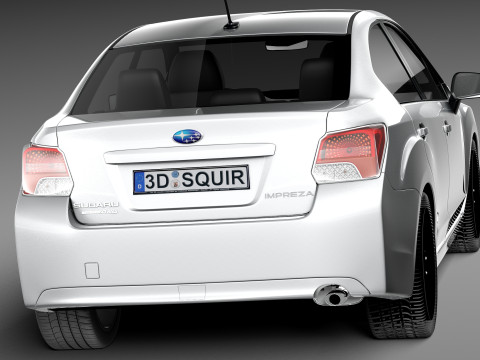 Subaru Impreza Sedan 2013 3D Модель