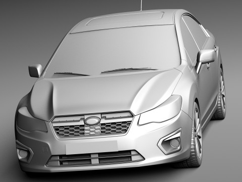 Subaru Impreza Sedan 2013 3D Модель