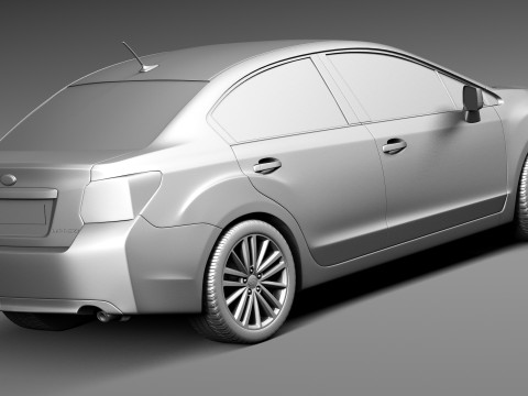 Subaru Impreza Sedan 2013 3D Модель