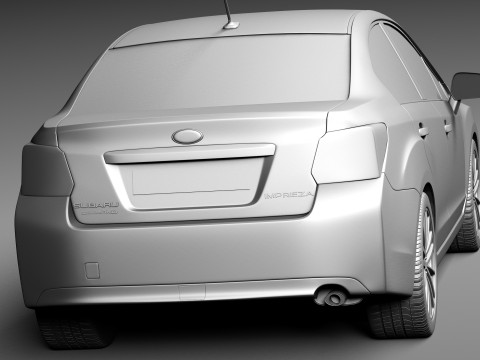 Subaru Impreza Sedan 2013 3D Модель