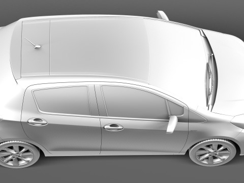 Toyota Yaris Hybrid 2013 Model 3D