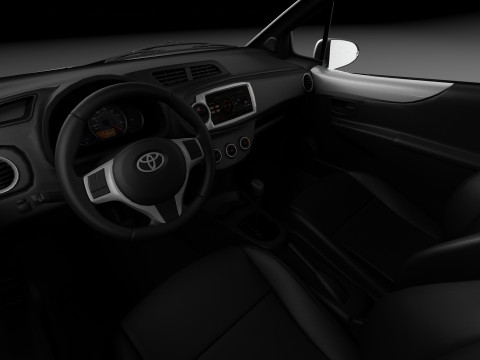 Toyota Yaris Hybrid 2013 Model 3D
