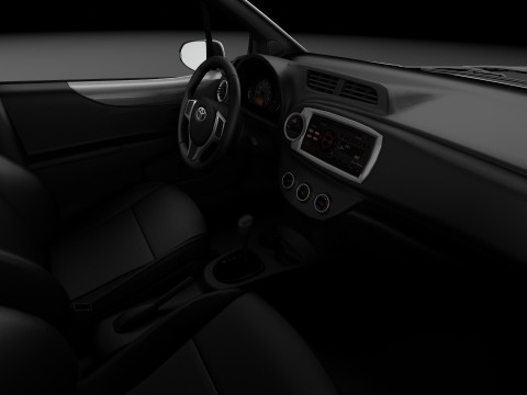 Toyota Yaris Hybrid 2013 Model 3D