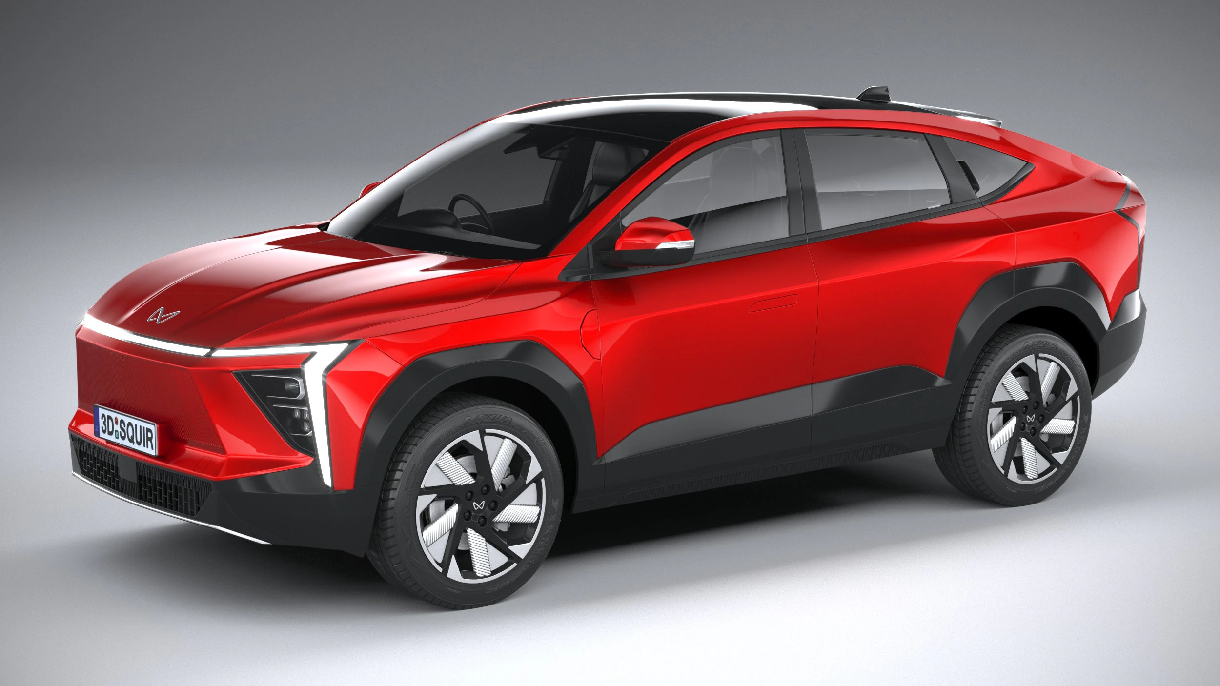 Mahindra XEV 9e 2025 3D Model .c4d .max .obj .3ds .fbx .stl .blend