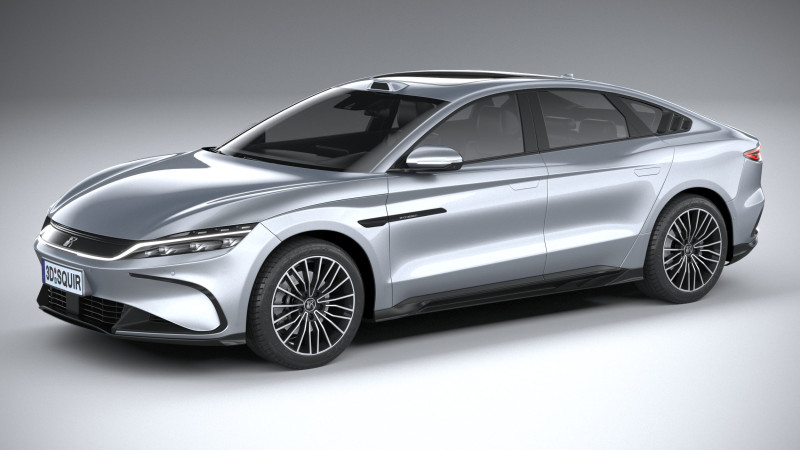 BYD Han 2025 Modelo 3D .c4d .max .obj .3ds .fbx .stl .blend