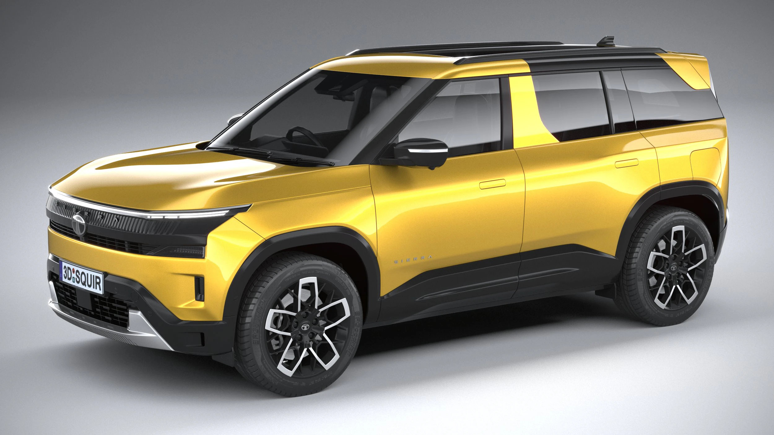 Tata Sierra 2025 3D Model .c4d .max .obj .3ds .fbx .stl .blend 