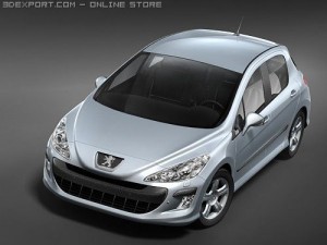 Peugeot 308 midpoly Modèle 3D